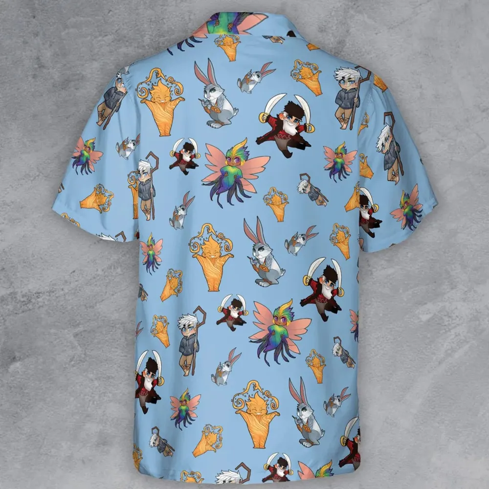 Rise of the Guardians Characters Button Down Shirt - 3