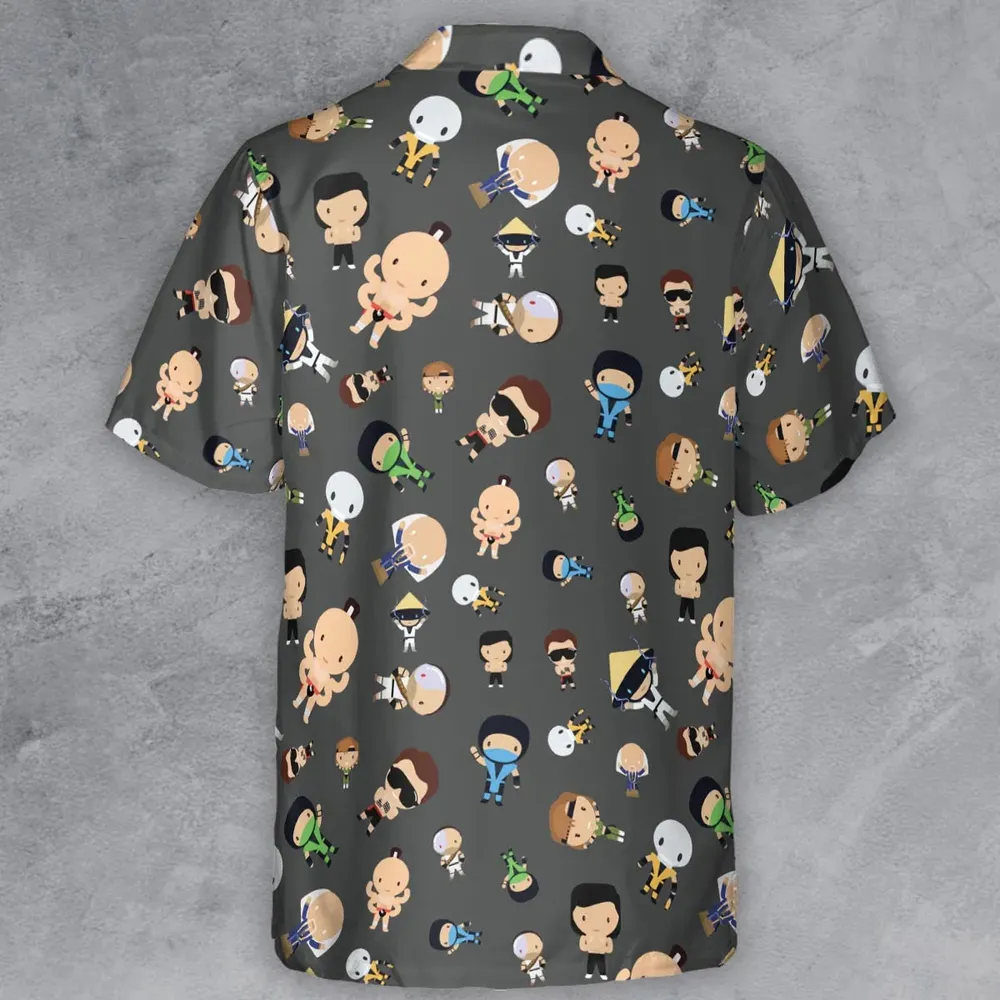 Finish Him Mortal Kombat Button Down Shirt - 3