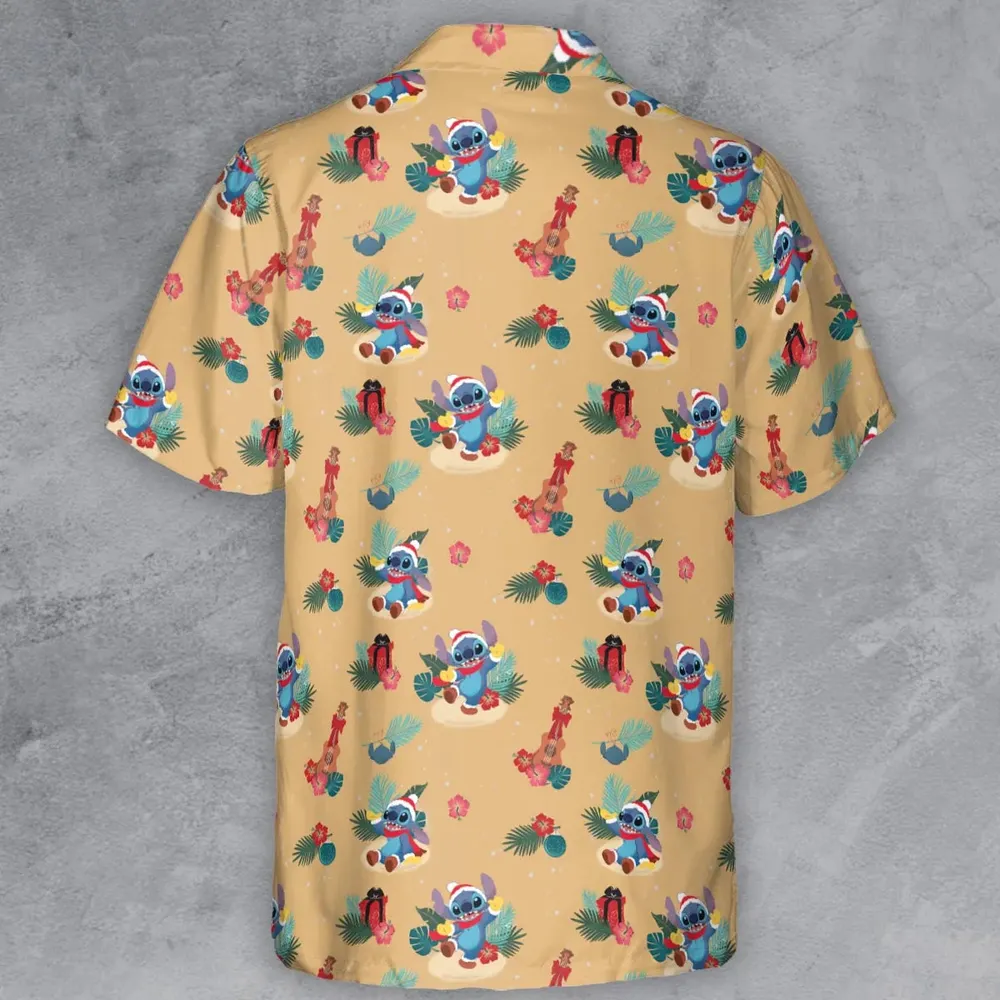 Aloha Xmas Stitch Button Down Shirt - 3