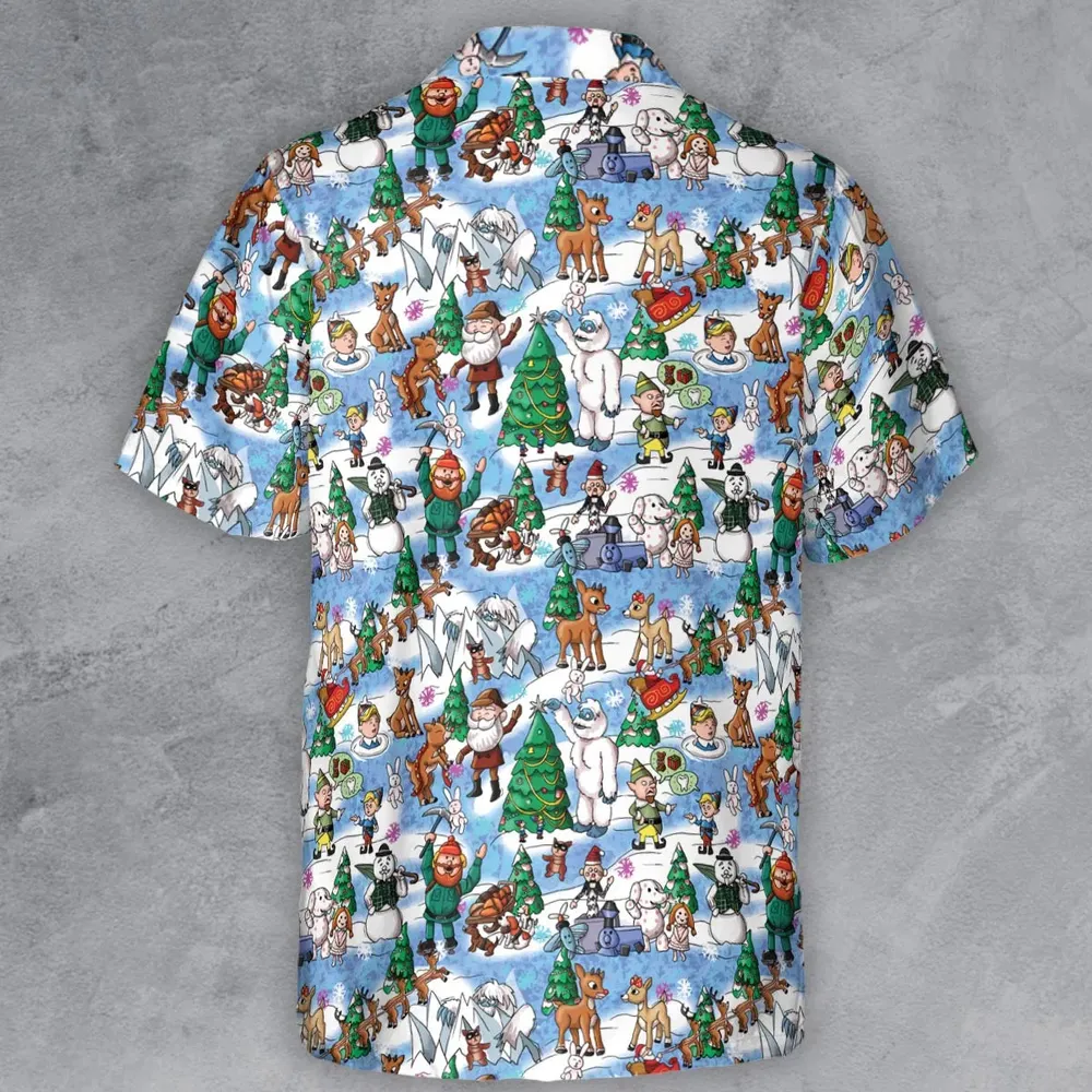 Snowland Rudolph the Red-Nosed Reindeer Button Down Shirt - 3