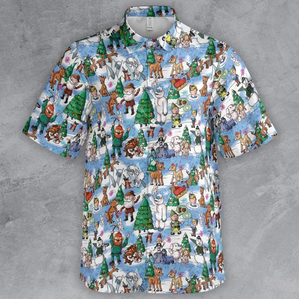 Snowland Rudolph the Red-Nosed Reindeer Button Down Shirt - 2