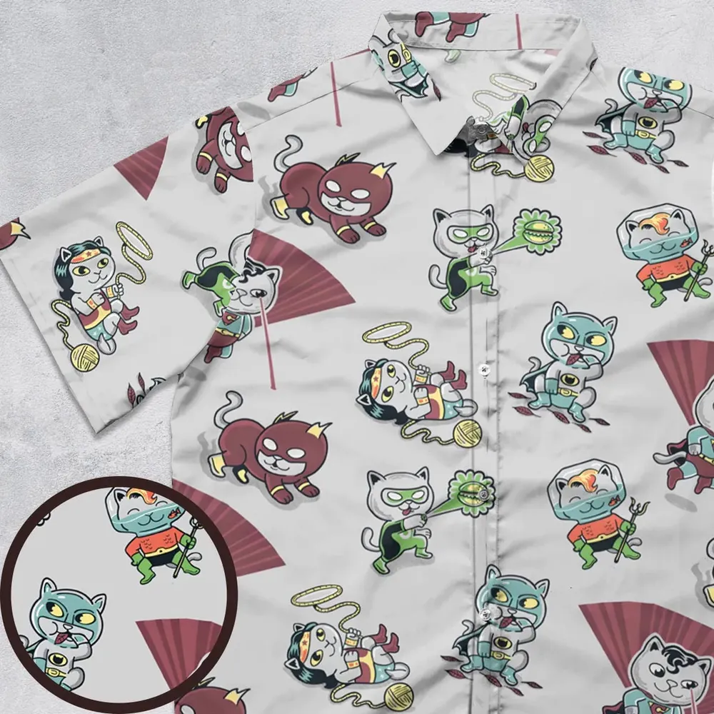 Supurrrr Friends Super Friends Button Down Shirt - 1