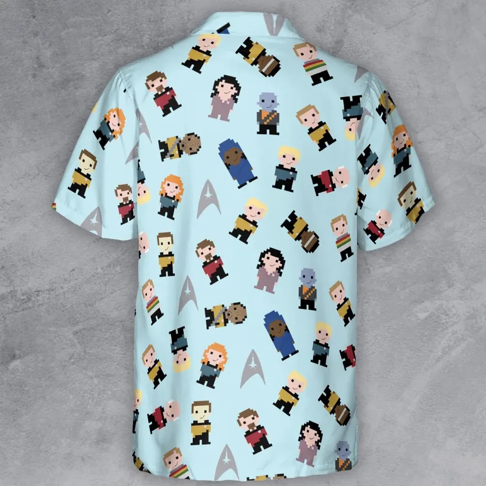Star Pixel Star Trek Button Down Shirt - 3