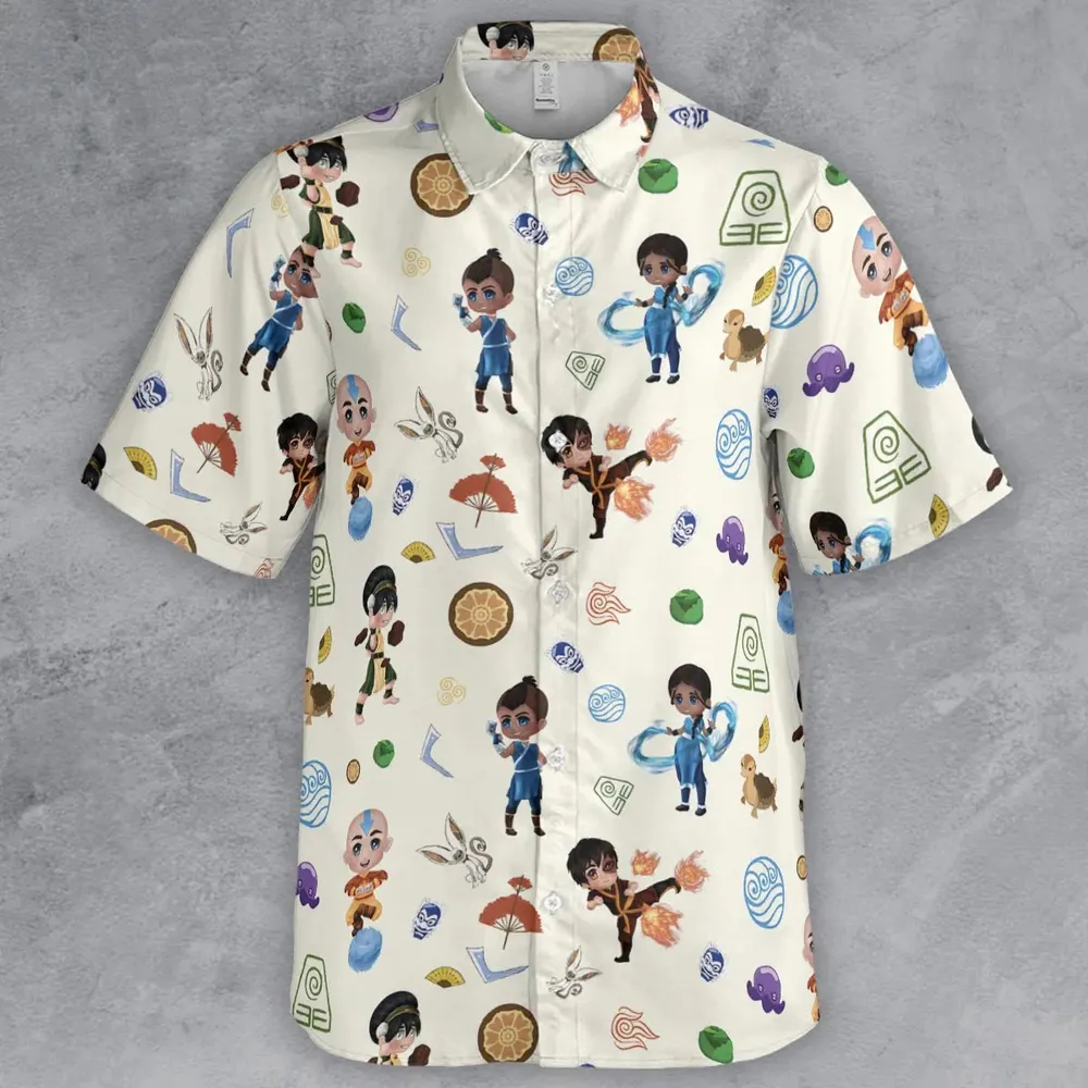 The Gaang Avatar The Last Airbender Button Down Shirt - 2