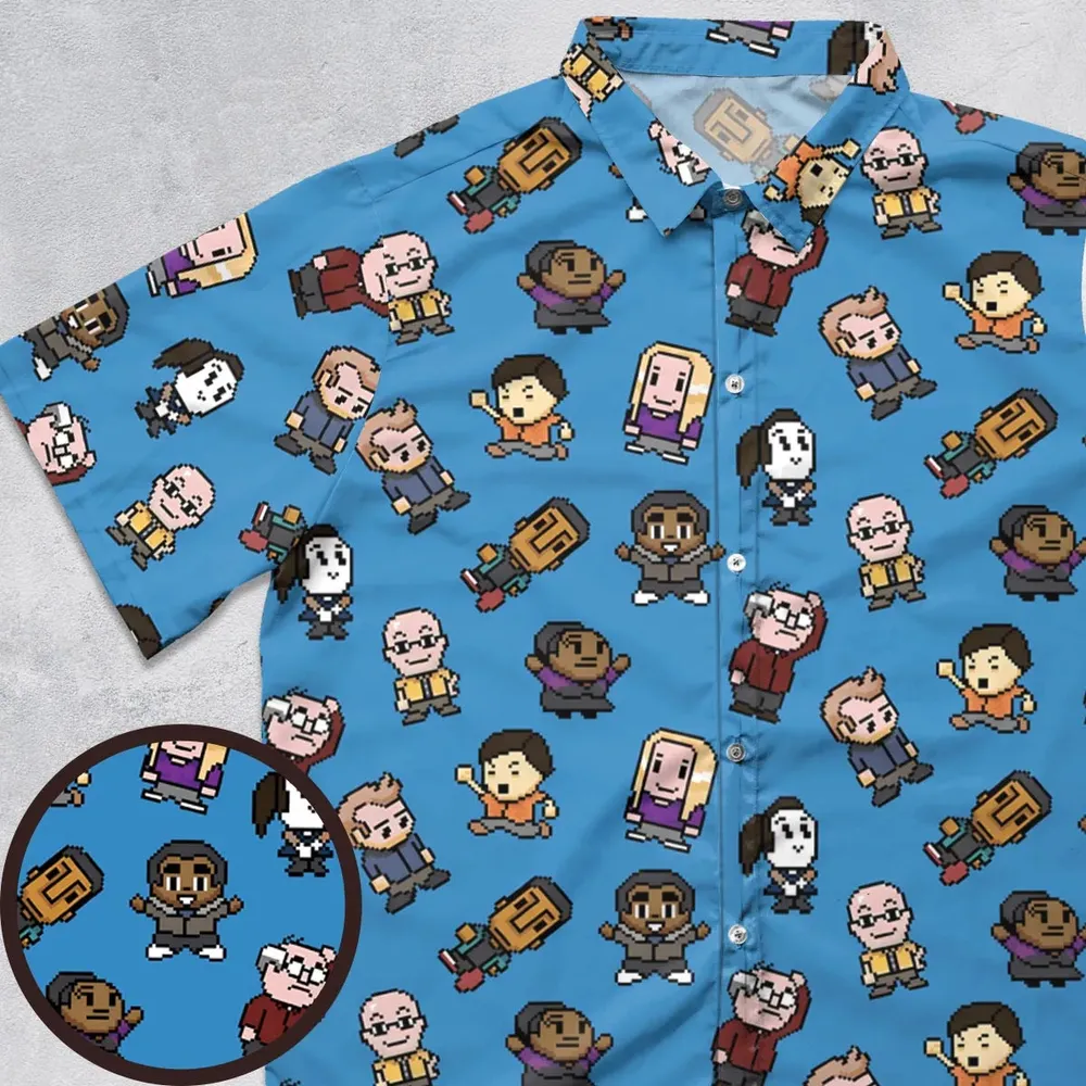 Pixel Community Button Down Shirt - 1