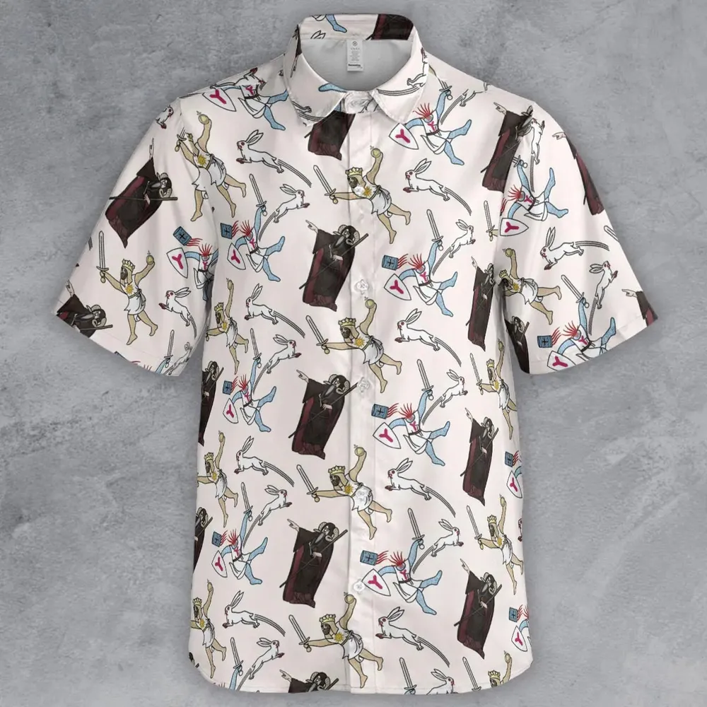 The Killer Rabbit Monty Python Button Down Shirt - 2