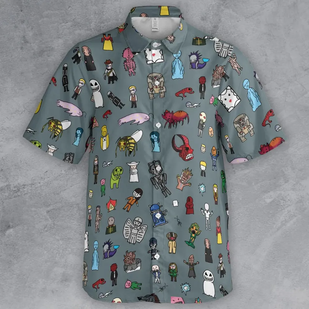The Races of Doctor Who Button Down Shirt - 2
