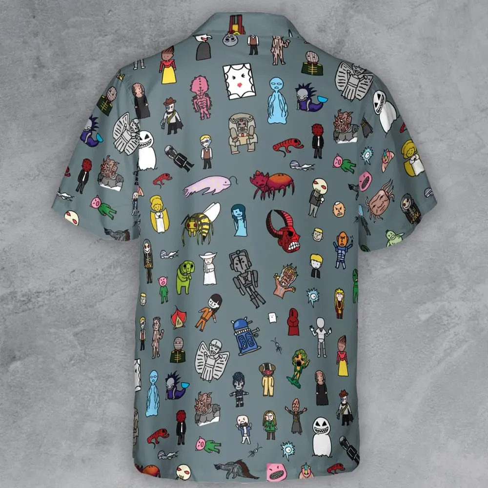 The Races of Doctor Who Button Down Shirt - 3
