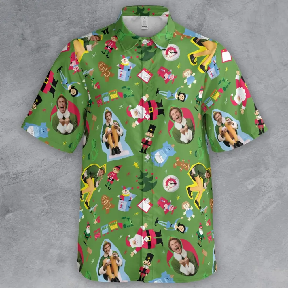 Santa Know Him Elf Button Down Shirt - 2