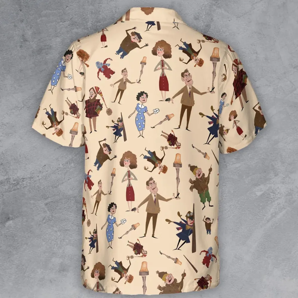 A Christmas Story Characters Button Down Shirt - 3