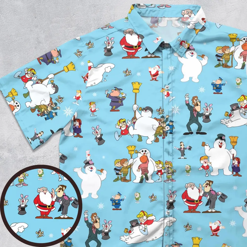 Cast Frosty The Snowman Button Down Shirt - 1