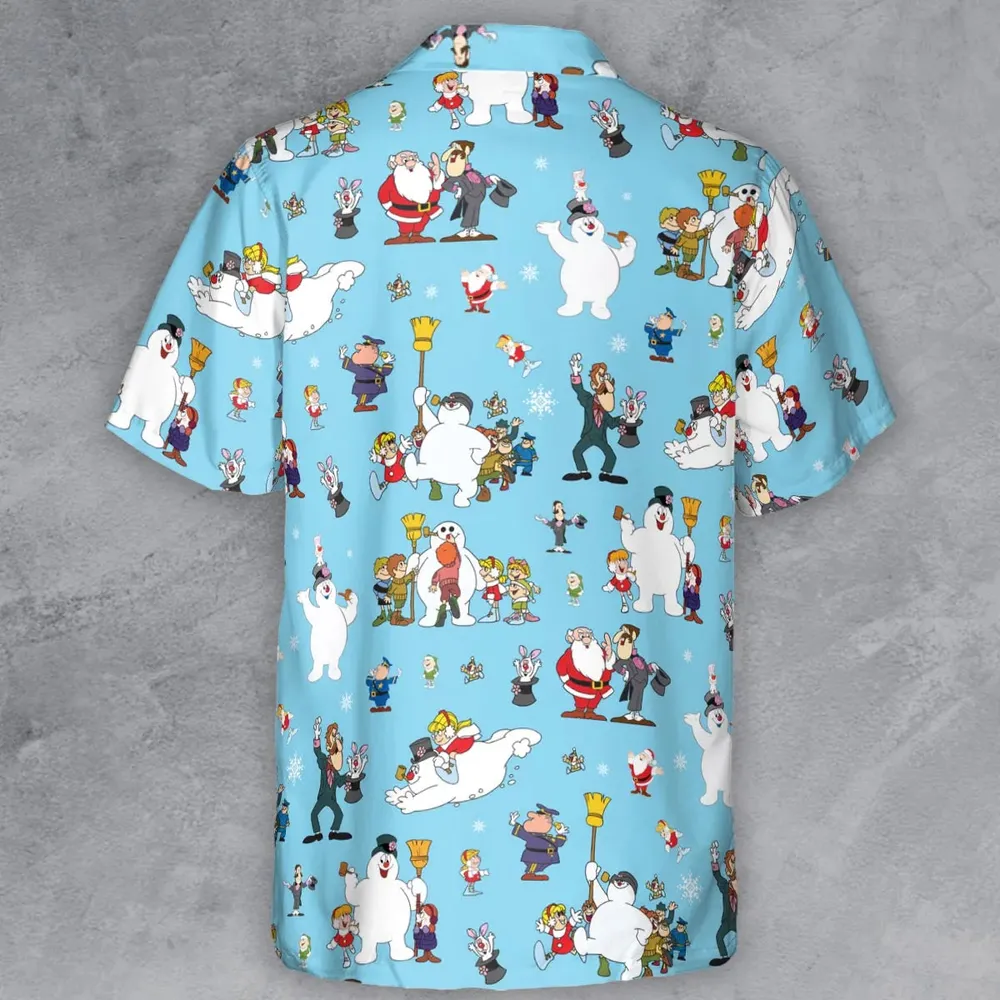 Cast Frosty The Snowman Button Down Shirt - 3