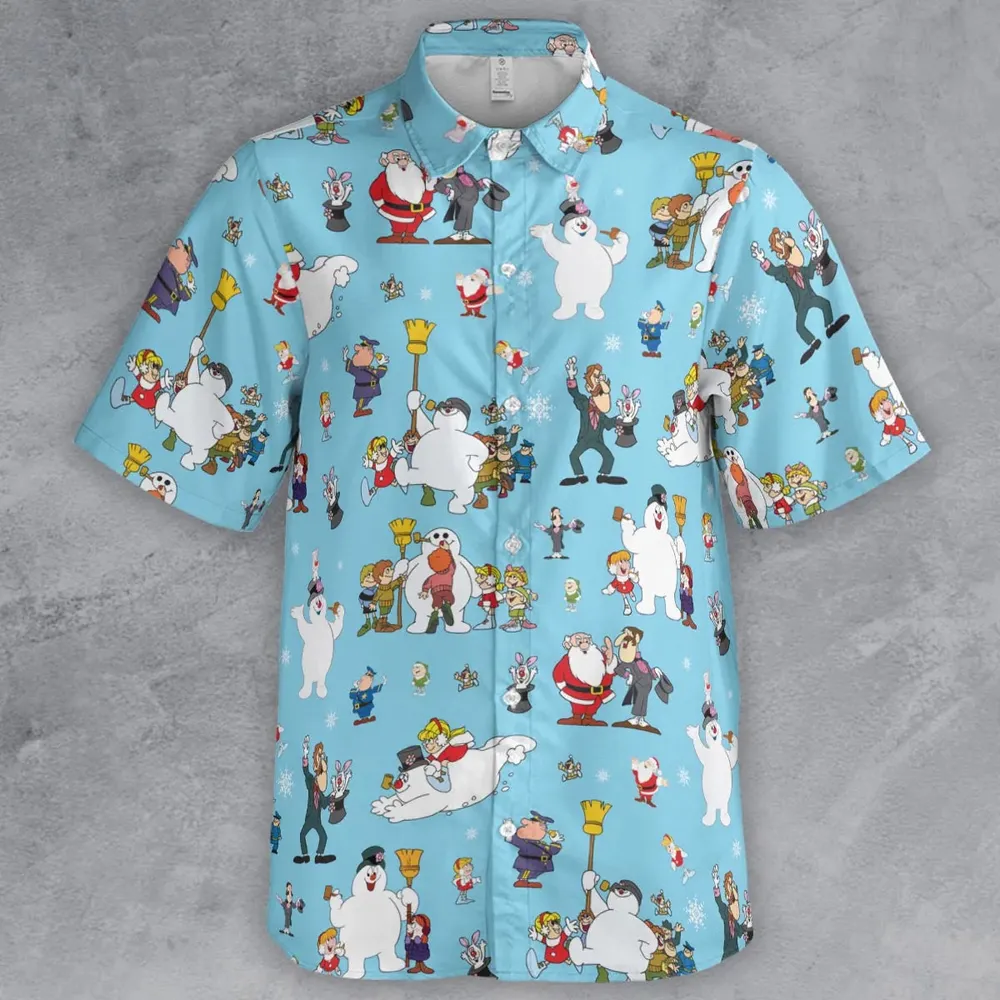 Cast Frosty The Snowman Button Down Shirt - 2