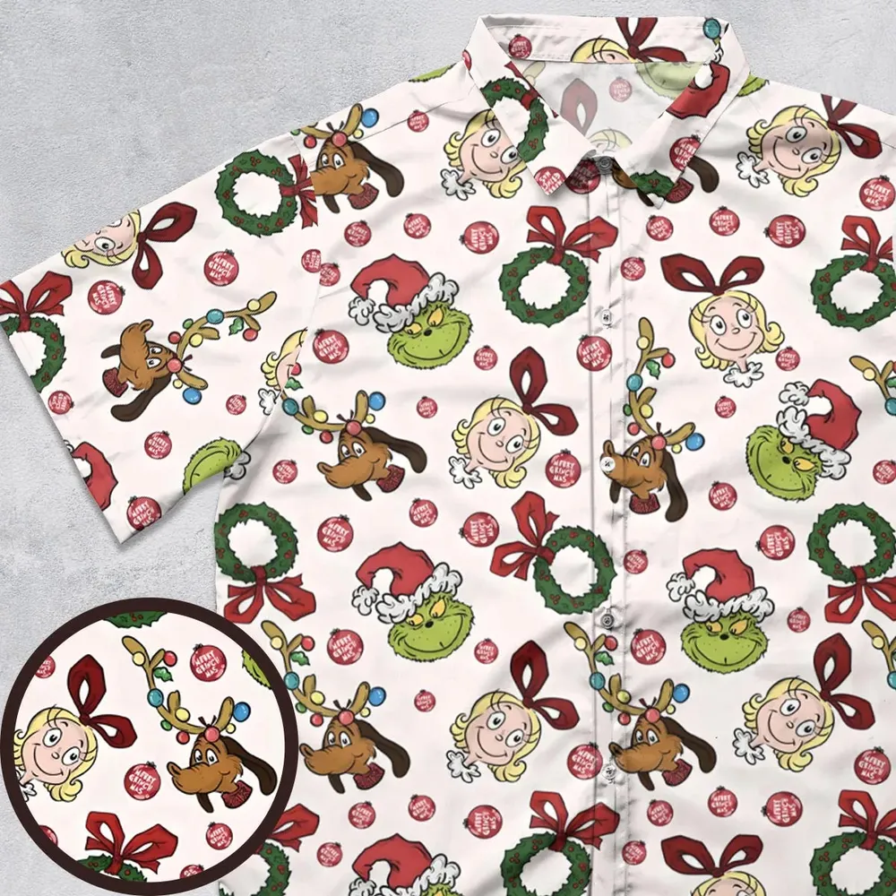 Christmas Mood How the Grinch Stole Christmas Button Down Shirt - 1