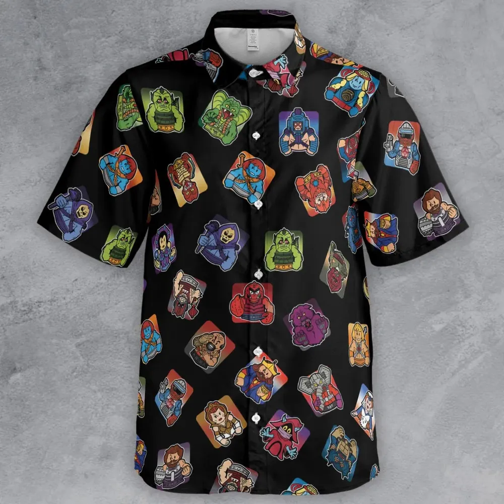 Retro Hero Masters of the Universe Button Down Shirt - 2