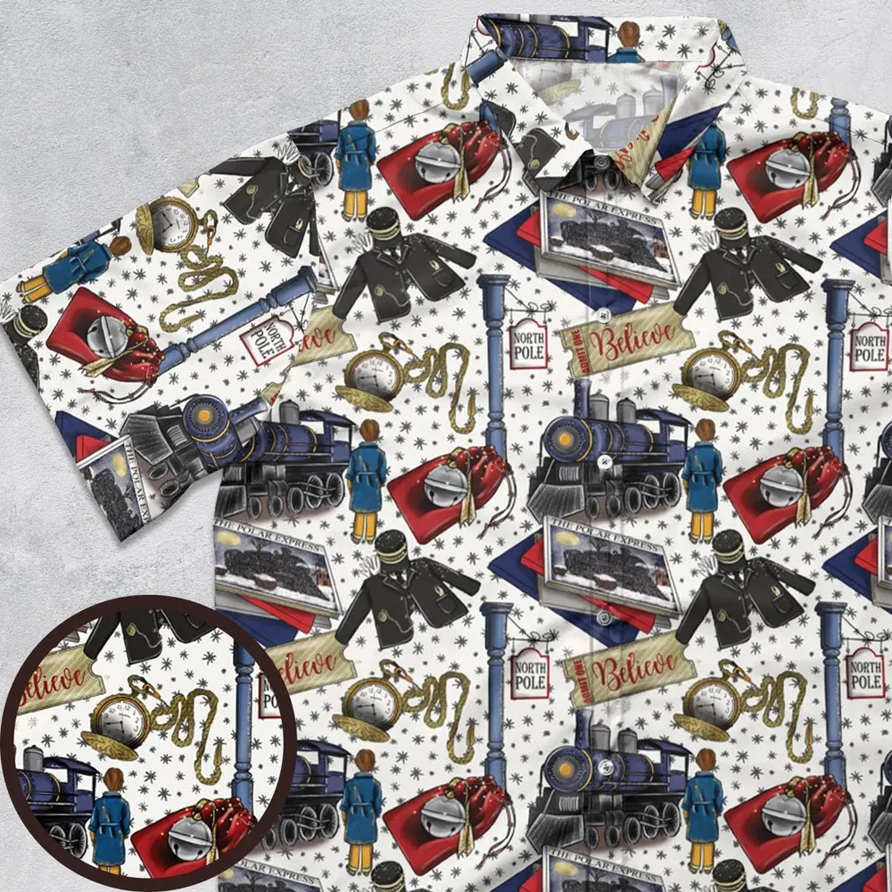 The Polar Express Christmas Movie Button Down Shirt - 1