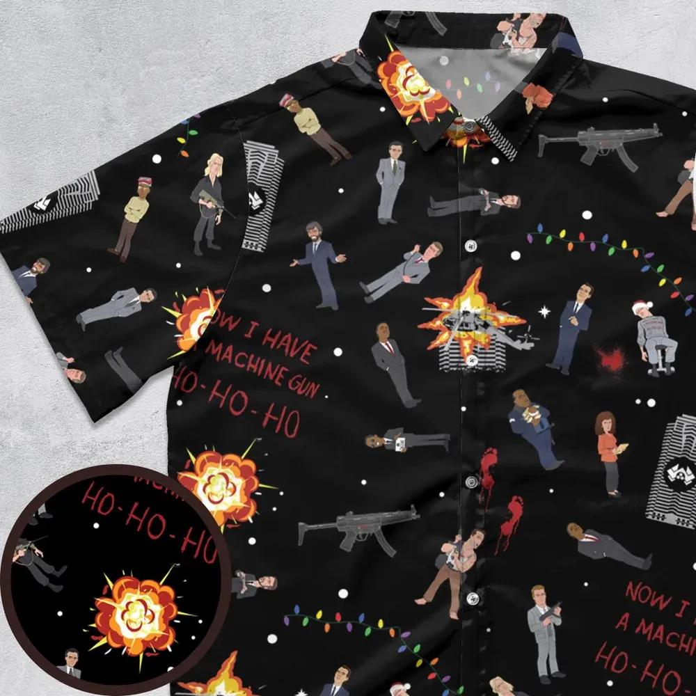 Die Hard Is My Favorite Christmas Movie Button Down Shirt - 1