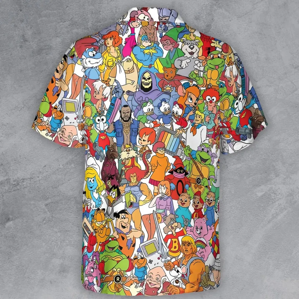 90s Cartoon Legends Button Down Shirt - 3