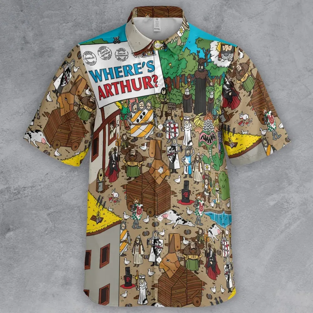 Where's Arthur Monty Python and the Holy Grail Button Down Shirt - 2