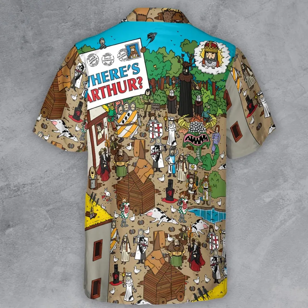 Where's Arthur Monty Python and the Holy Grail Button Down Shirt - 3