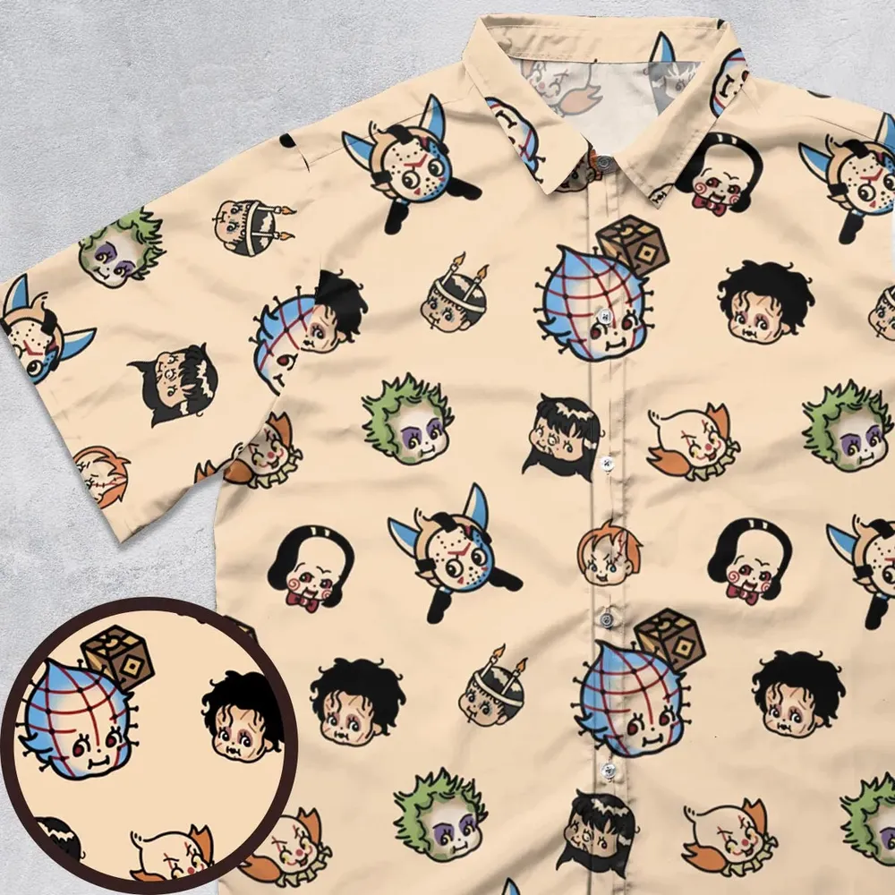 Horror Chic Button Down Shirt - 1