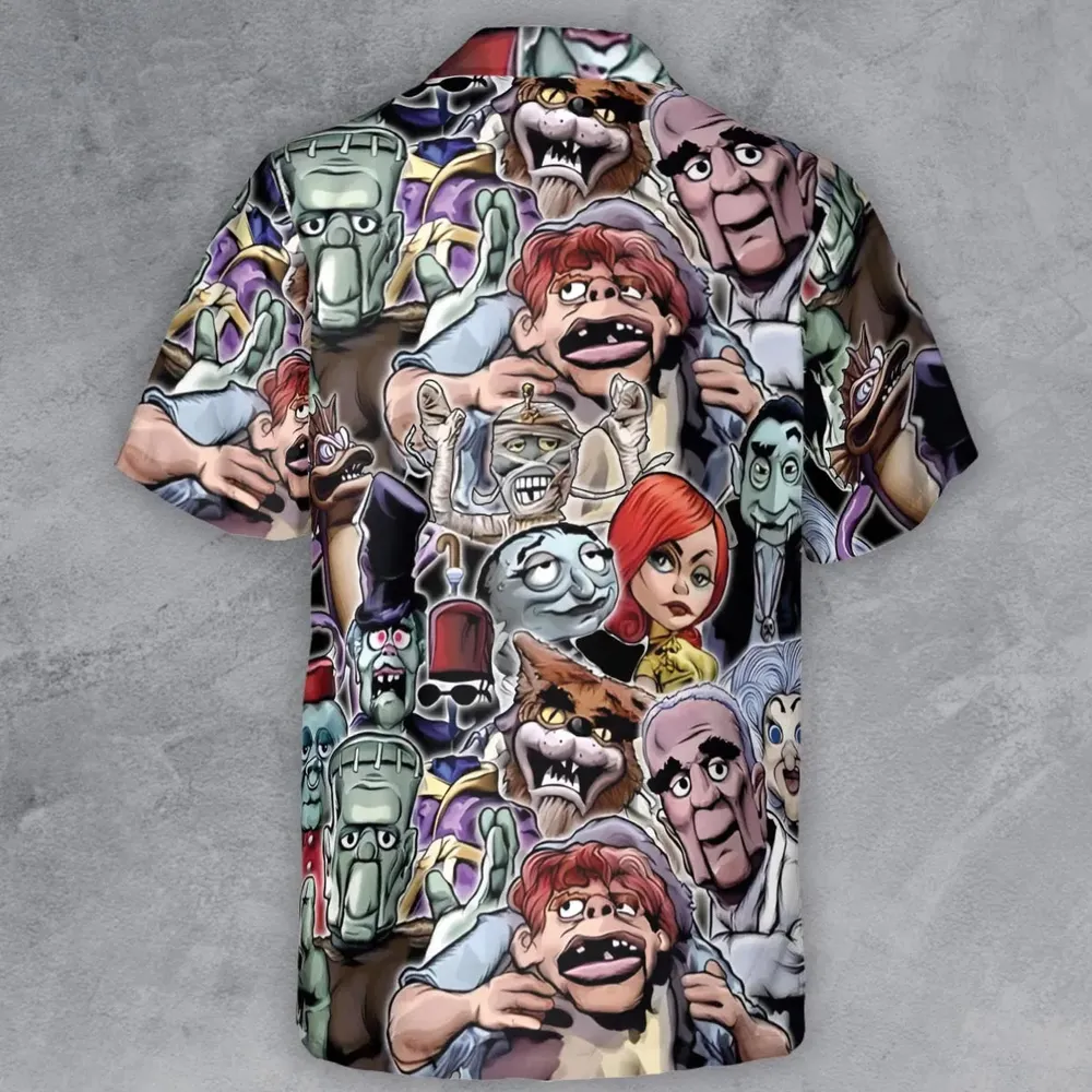 Party Like A Monster Mad Monster Party Button Down Shirt - 3