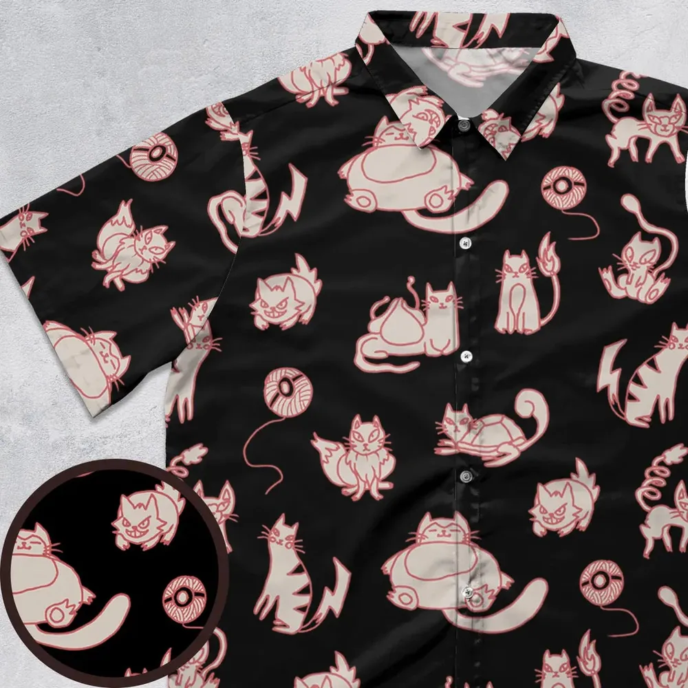 Pawkemon Pokemon Button Down Shirt - 1