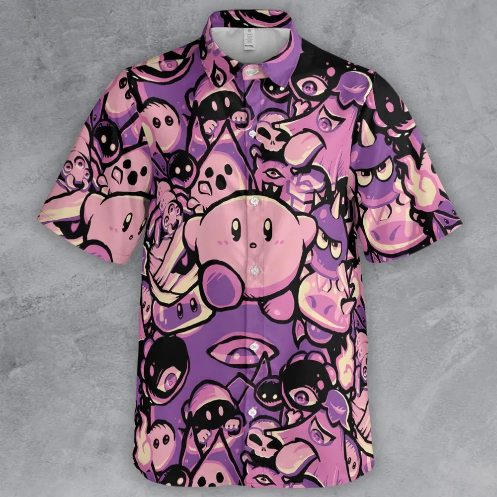 Nightmare Land Kirby Button Down Shirt - 2