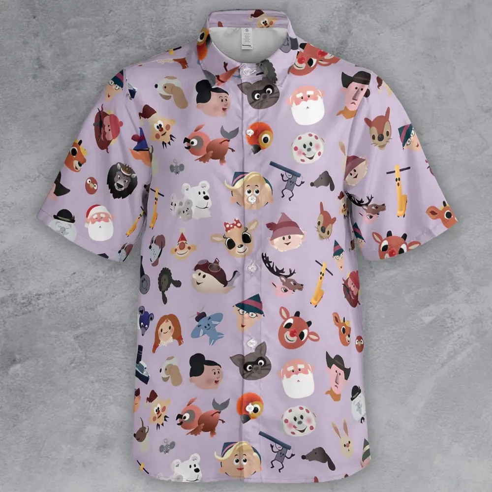 Iconography Rudolph the Red-Nosed Reindeer Button Down Shirt - 2