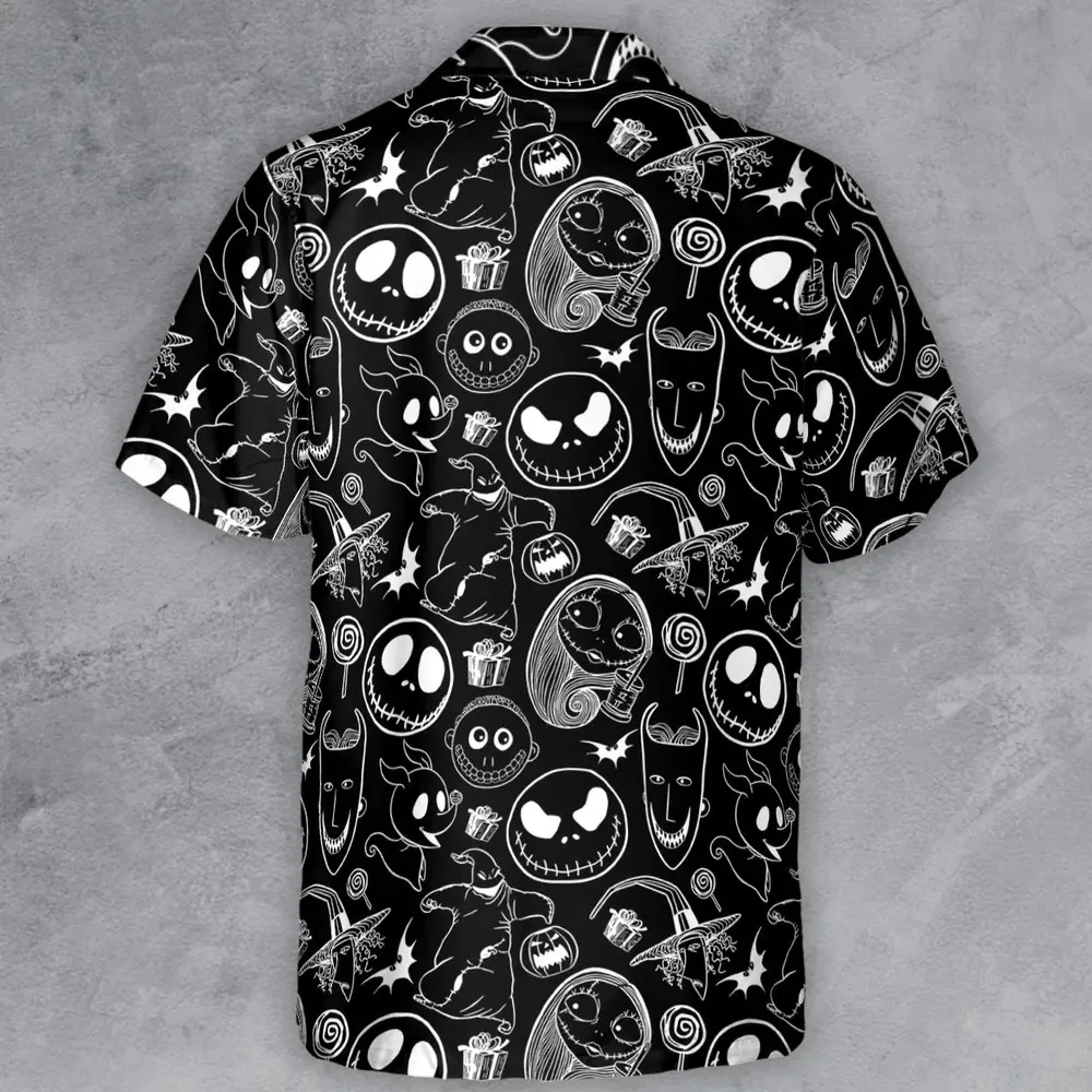 Pumpkin King The Nightmare Before Christmas T Button Down Shirt - 3