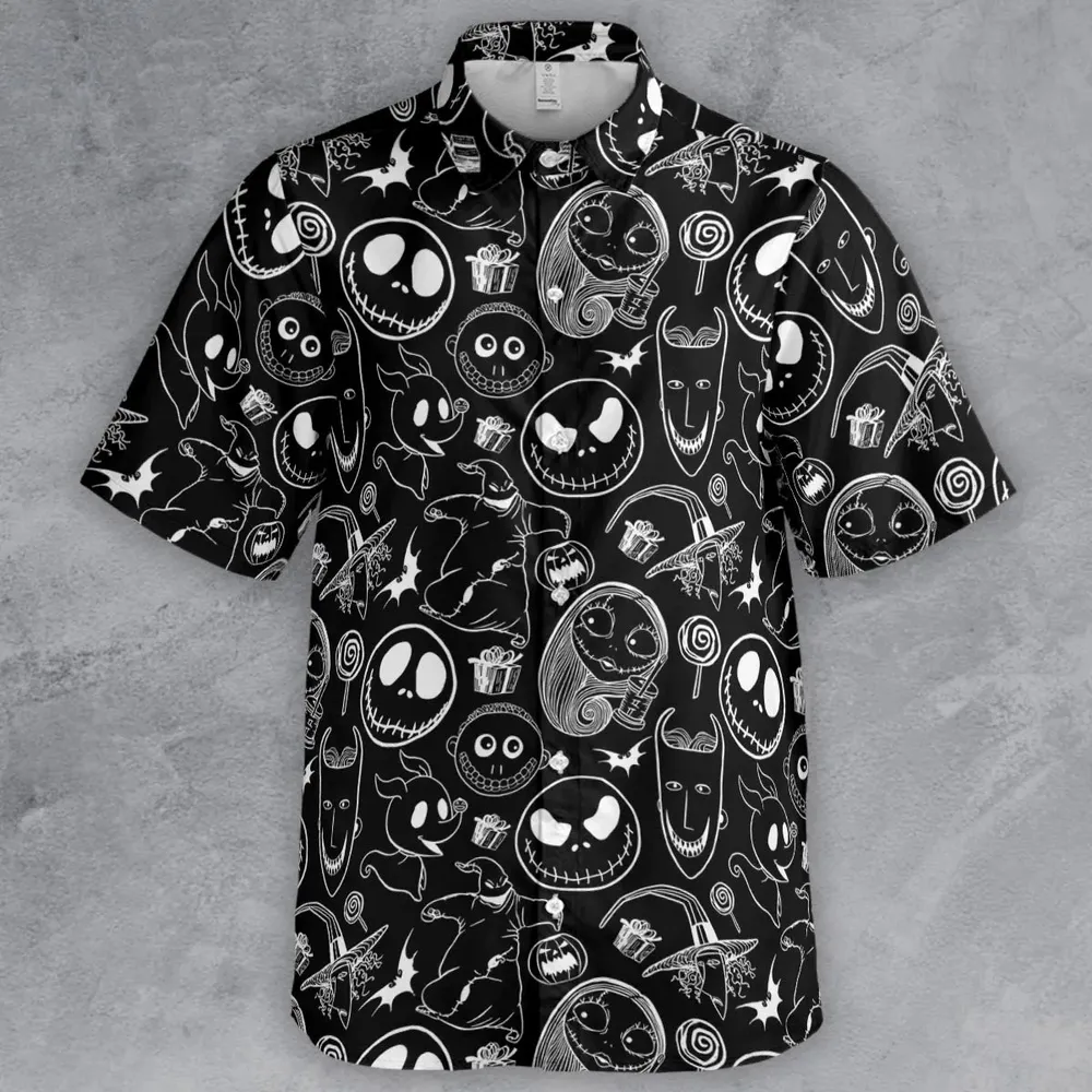 Pumpkin King The Nightmare Before Christmas T Button Down Shirt - 2