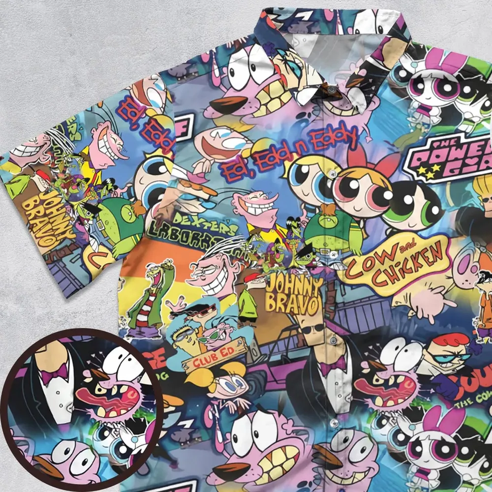 Cartoon Craze Button Down Shirt - 1