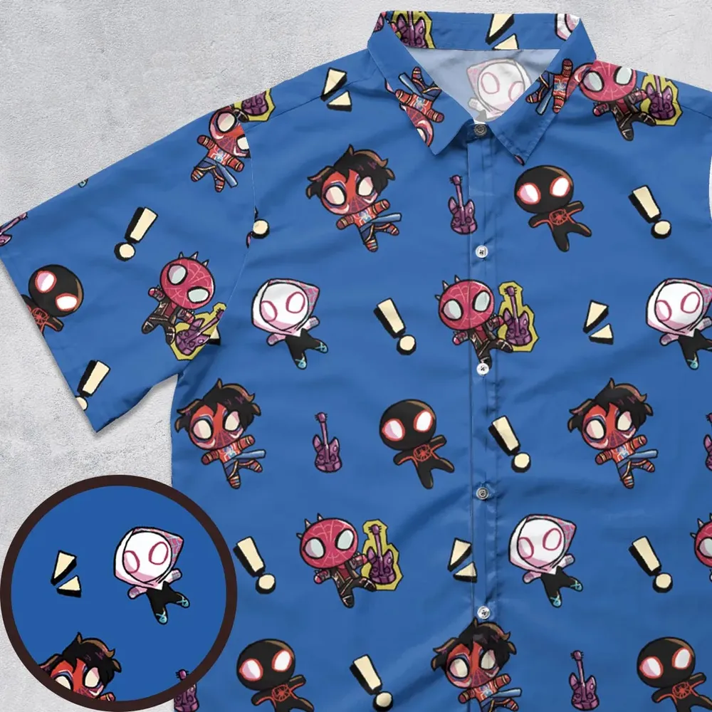 Spidey Sense Spider Man Button Down Shirt - 1