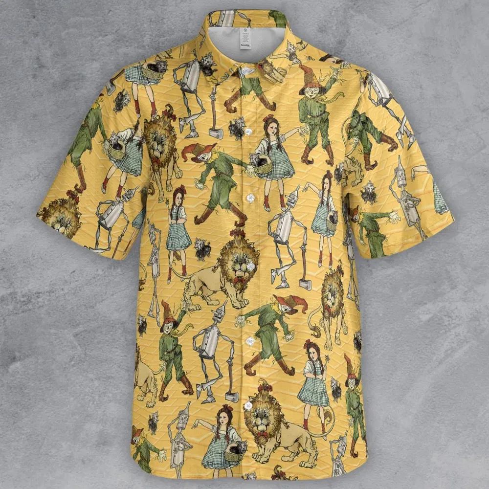 Magic Of Oz Characters Pattern Button Down Shirt - 2