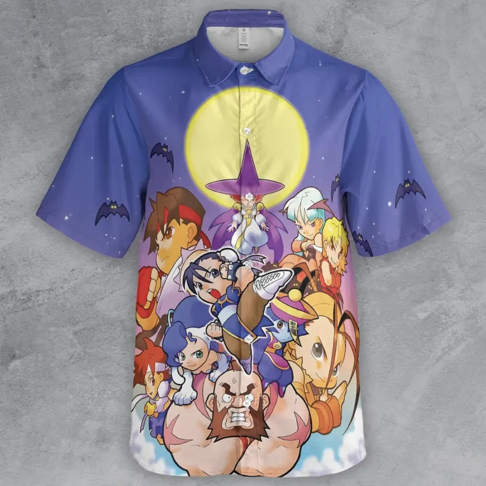 Arcade Nights Street Fighter Button Down Shirt - 2