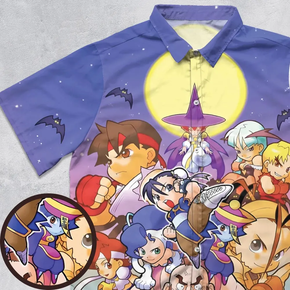 Arcade Nights Street Fighter Button Down Shirt - 1