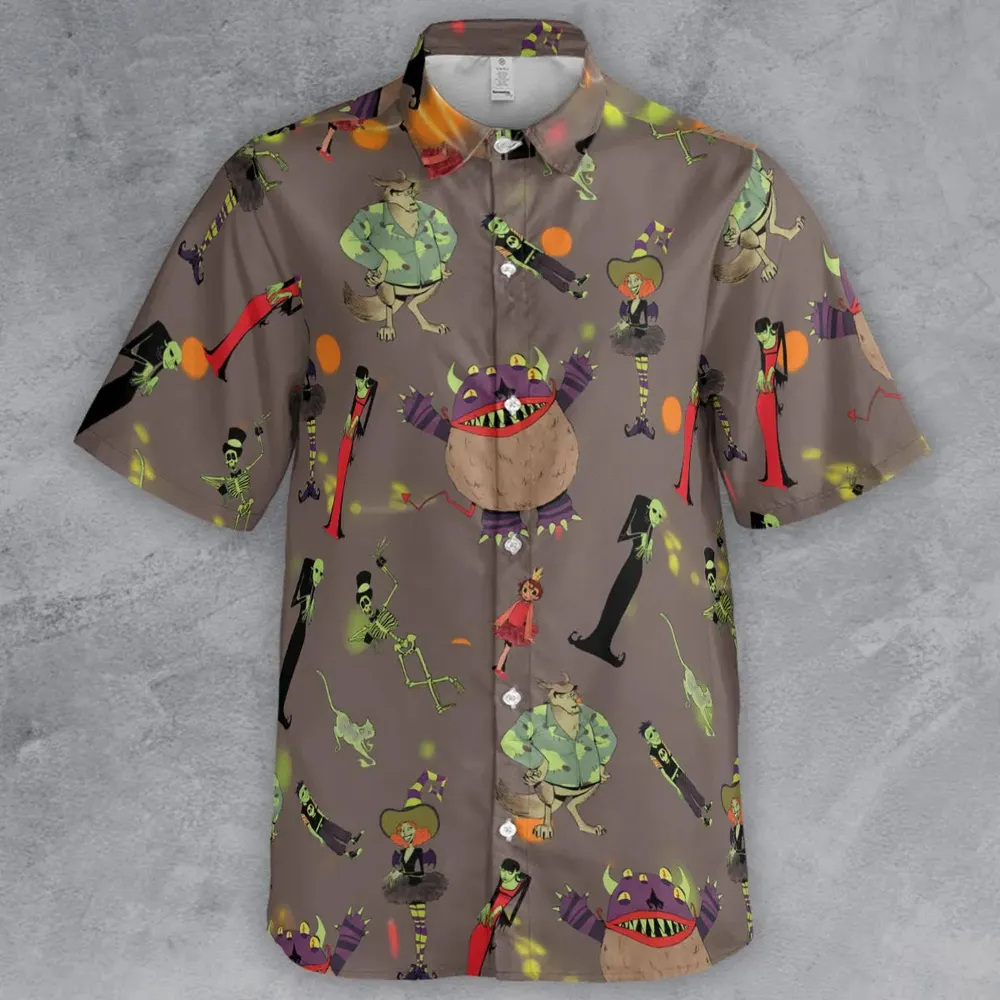 Scary Godmother Characters Button Down Shirt - 2