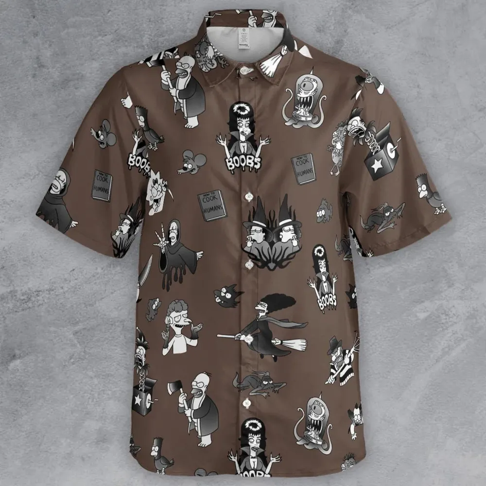 Treehouse of Horror The Simpsons Button Down Shirt - 2