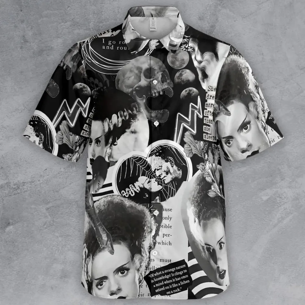 Bride Of Frankenstein Button Down Shirt - 2