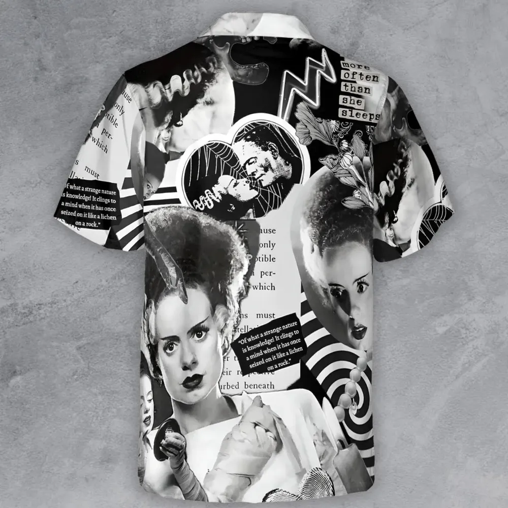 Bride Of Frankenstein Button Down Shirt - 3