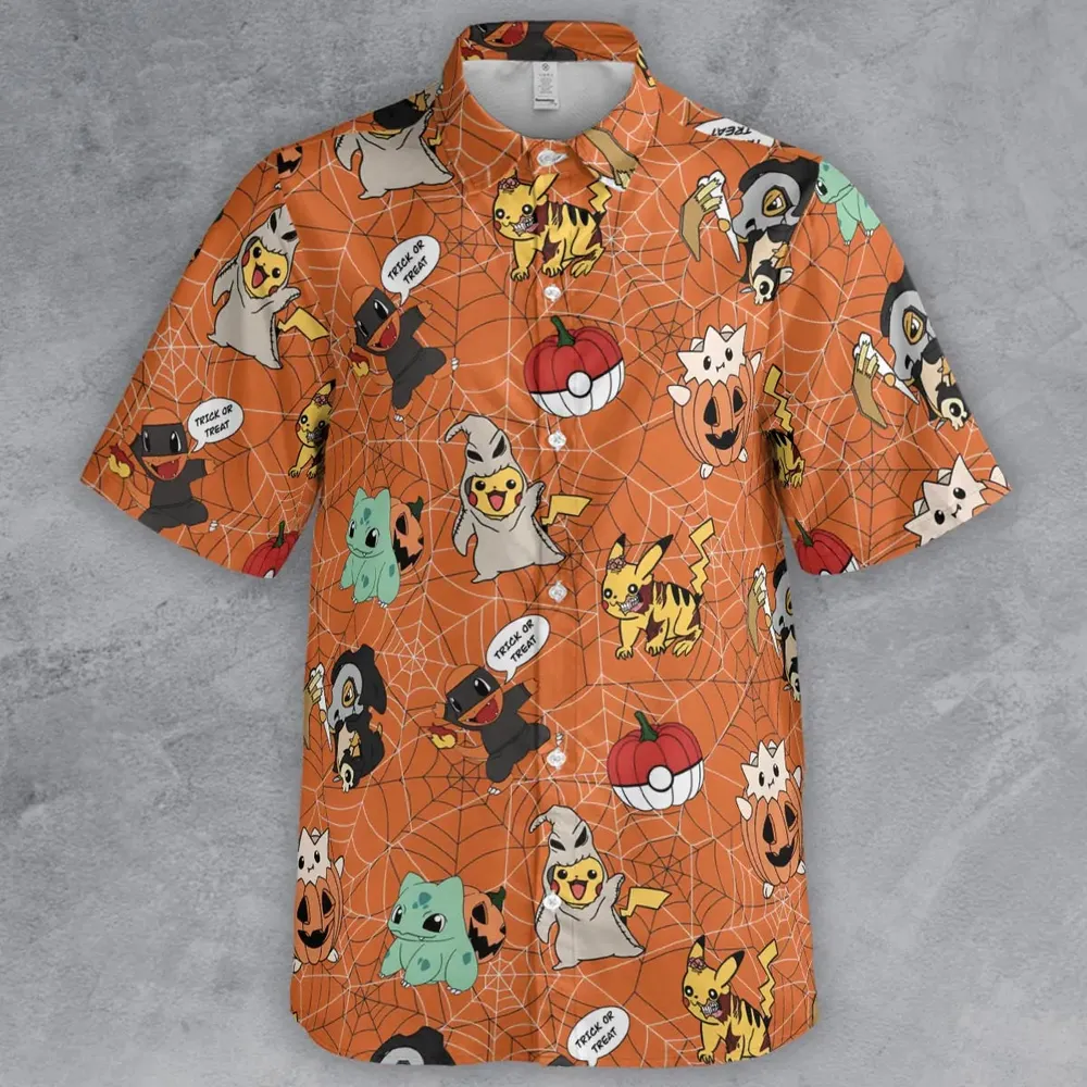 Pokeween Pokemon Button Down Shirt - 2