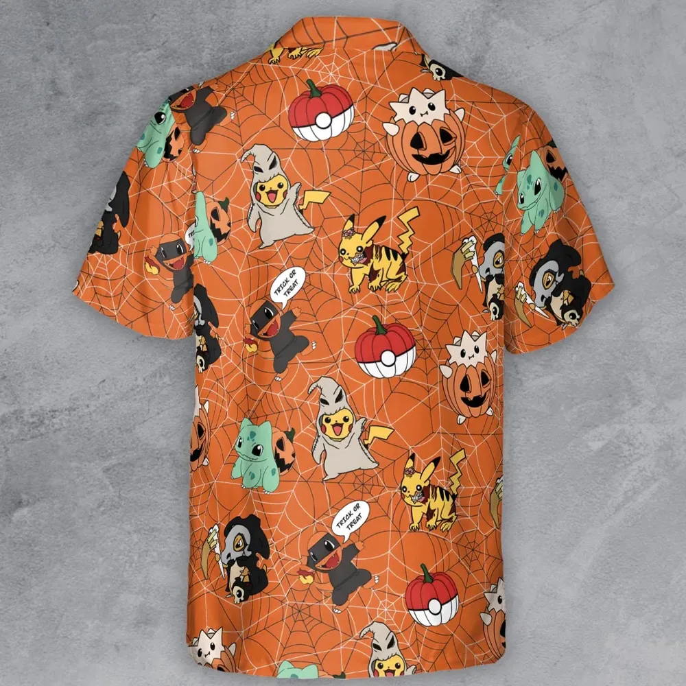 Pokeween Pokemon Button Down Shirt - 3