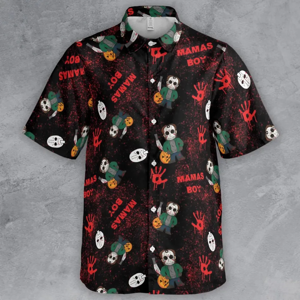 Mamas Boy Friday the 13th Button Down Shirt - 2