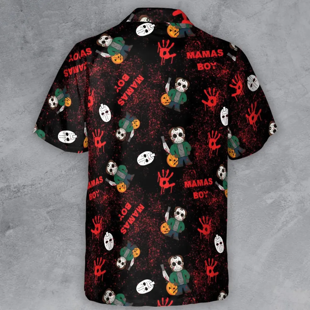 Mamas Boy Friday the 13th Button Down Shirt - 3