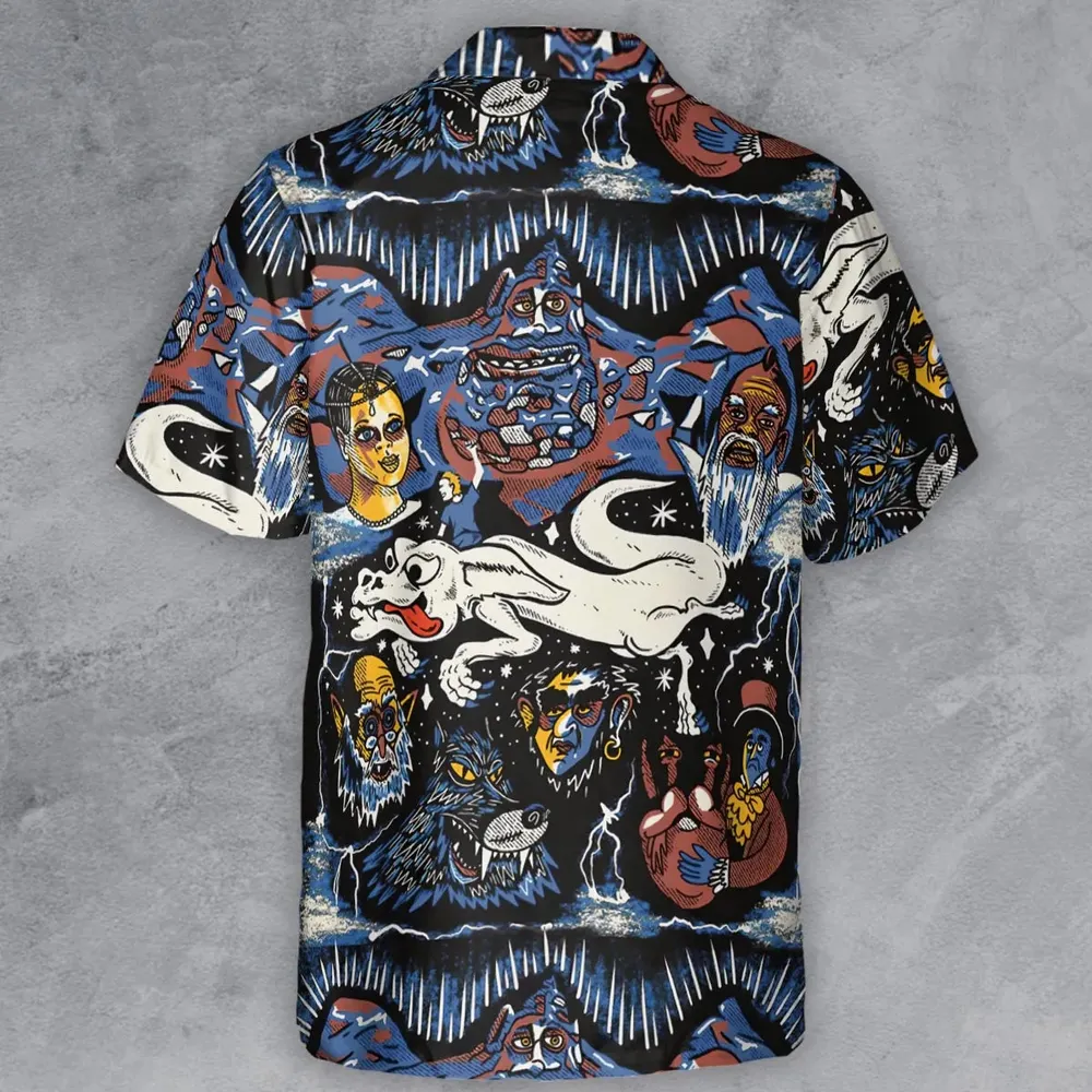 Mystery Falkor Neverending Story Button Down Shirt - 3