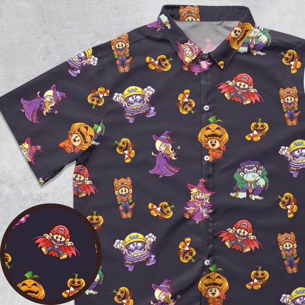 Gaming Ghosts Button Down Shirt - 1