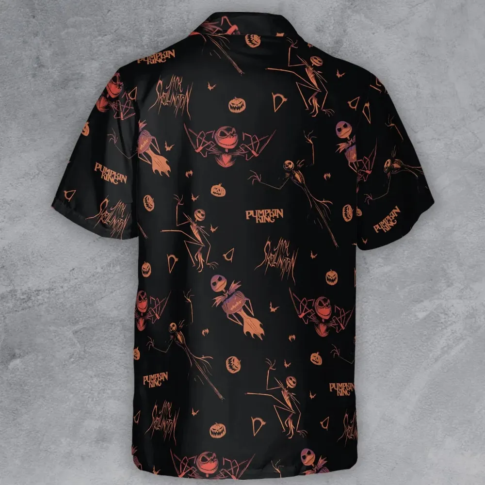 Pumpkin King Jack Skellington Button Down Shirt - 3