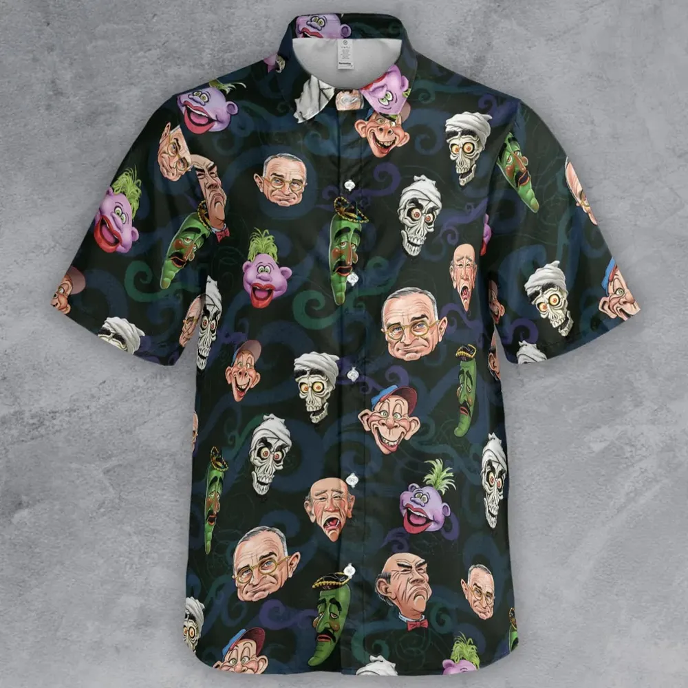Puppet Comedy Characters Button Down Shirt - 2