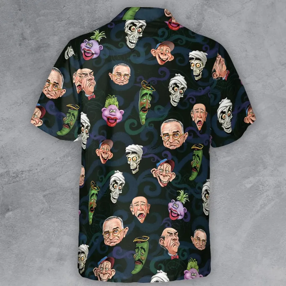 Puppet Comedy Characters Button Down Shirt - 3