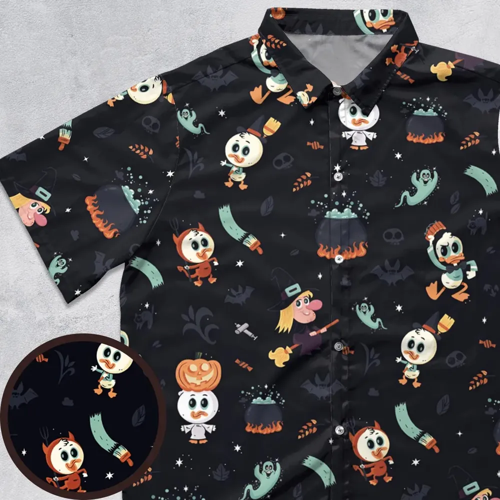 Quacky Halloween DuckTales Button Down Shirt - 1